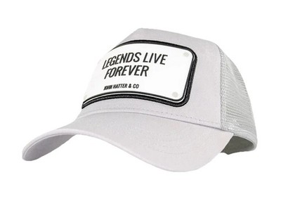 JOHN HATTER & CO Legends Live Forever Rubber Patch Trucker Cap Hat R-1059-U00