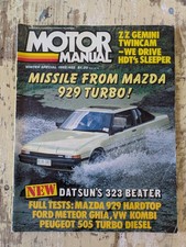 Motor Manual Winter Special Issue 1982/482 - Mazda 929 Turbo, VW Kombi
