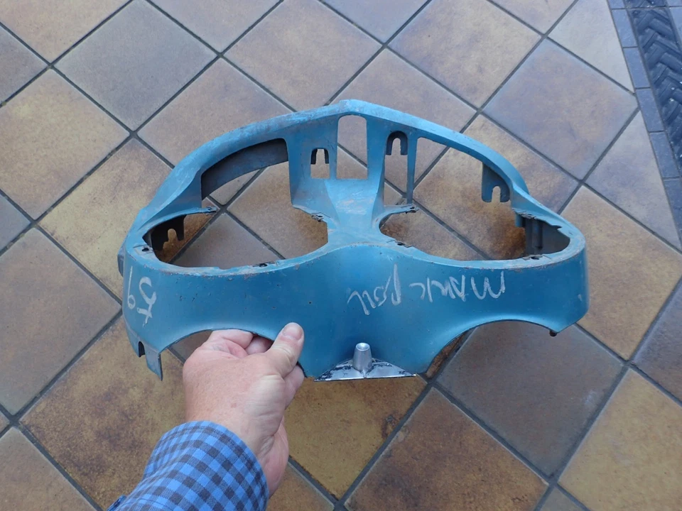 1959 Cadillac headlight bezel, LH, nice! 1472721 bucket housing - Image 2 of 4