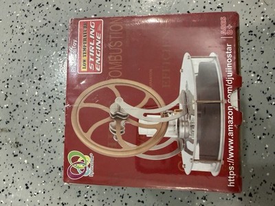 DjuiinoStar Low Temperature Stirling Engine DLTD-303 Educational Toy Metal Wood