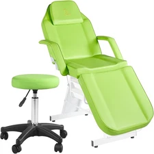 Facial Chair Tattoo Chair Massage Table 73inch Salon Facial Bed Adjustable Green