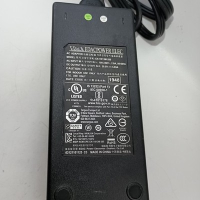 #F) Edac AC Adapter Power Supply 20.5V 5.85A EA11013M-205 | eBay