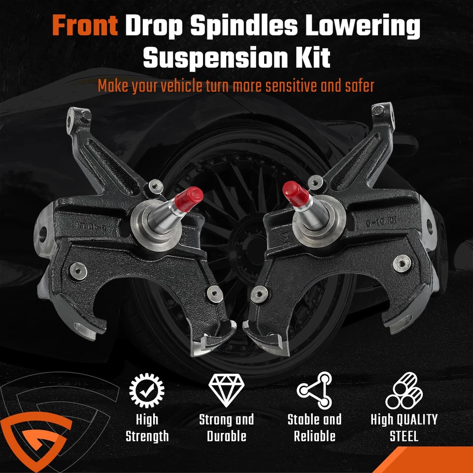 Drop Spindles Knuckles Fit For Chevrolet C10 Pair Left Right Replacement New Foto 3 de 4