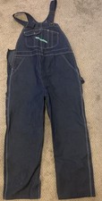 KEY Imperial Aristocrat Denim Bib Carpenter Overalls Mens 40x29 Blue Work Farm