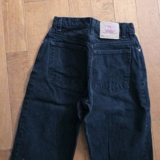 VTG Levi  s 550, Women  s Black denim Relaxed Fit Tapered Leg Size 8 Reg M  4