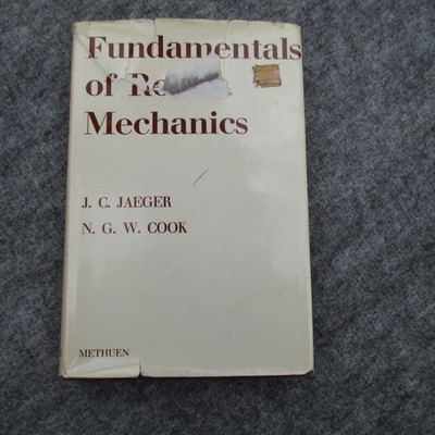 Vintage Fundamentals of Rock Mechanics Jaeger Cook 1969 Hardcover Geology Book