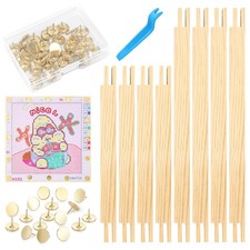 8 PCS Needlepoint Stretcher Bars 2 Sizes Stretcher Bars for Needlework Wooden...
