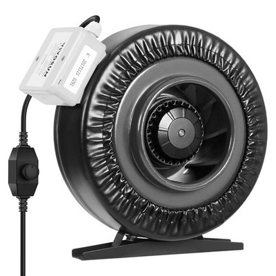 VIVOSUN Z4 4 Inch Inline Duct Fan, 203 CFM Ventilation Fan w/Speed Controller