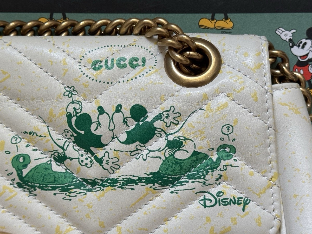SUPER Rare Gucci X Disney Large Mickey Minnie Mouse Marmont