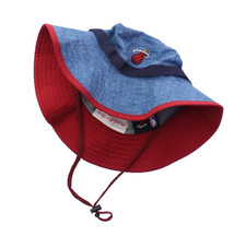 NWT / Mitchell & Ness MIAMI HEAT NBA Blue Denim Boonie Bucket Hat - L/XL