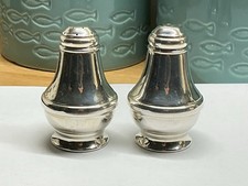 A Pair of Vintage Solid Silver Pepper & Salt Shakers, Birmingham 1998