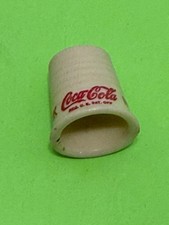 Coca Cola Vintage Plastic Thimble Made in USA