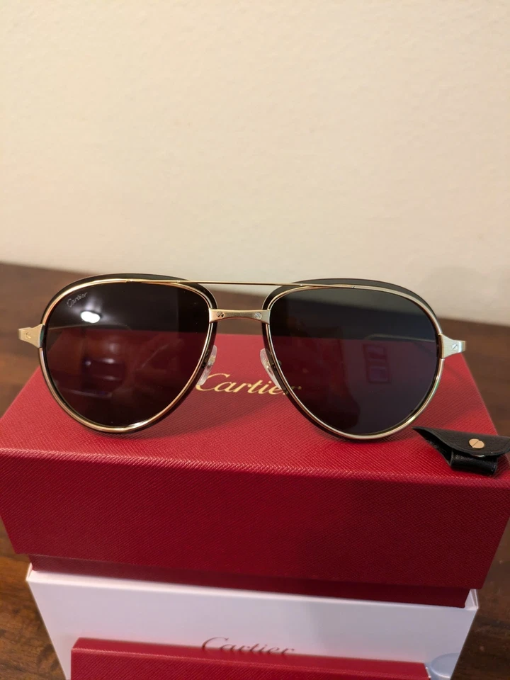 Cartier Santos Sunglasses Retail $1250.00 - Image 2 of 4