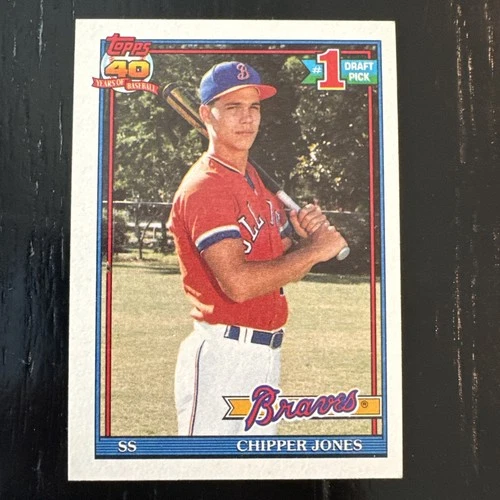#333 Chipper Jones - Atlanta Braves - 1991 Topps Baseball