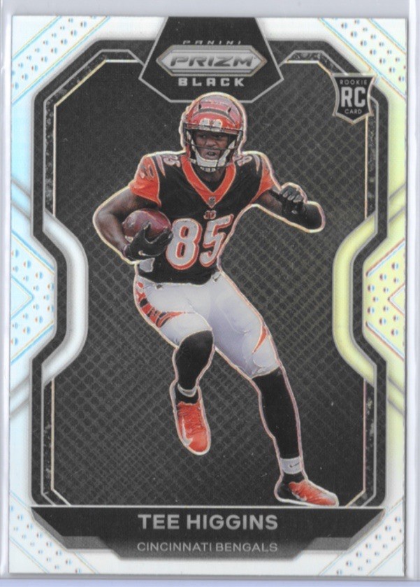 2020 Panini Chronicles - Prizm Black Tee Higgins #PB-10 Silver (RC)