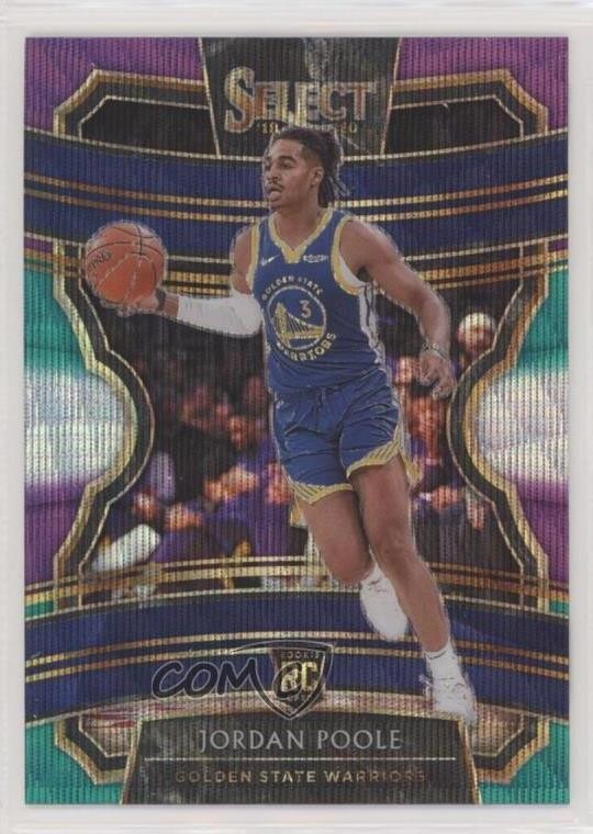 2019-20 Panini Select Concourse Tri-Color Prizm Jordan Poole #94 Rookie RC o8g