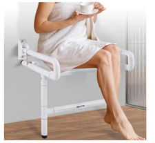 21  Folding Shower Seat Wall Mounted 660lb Fold Down with Spring No Instructions