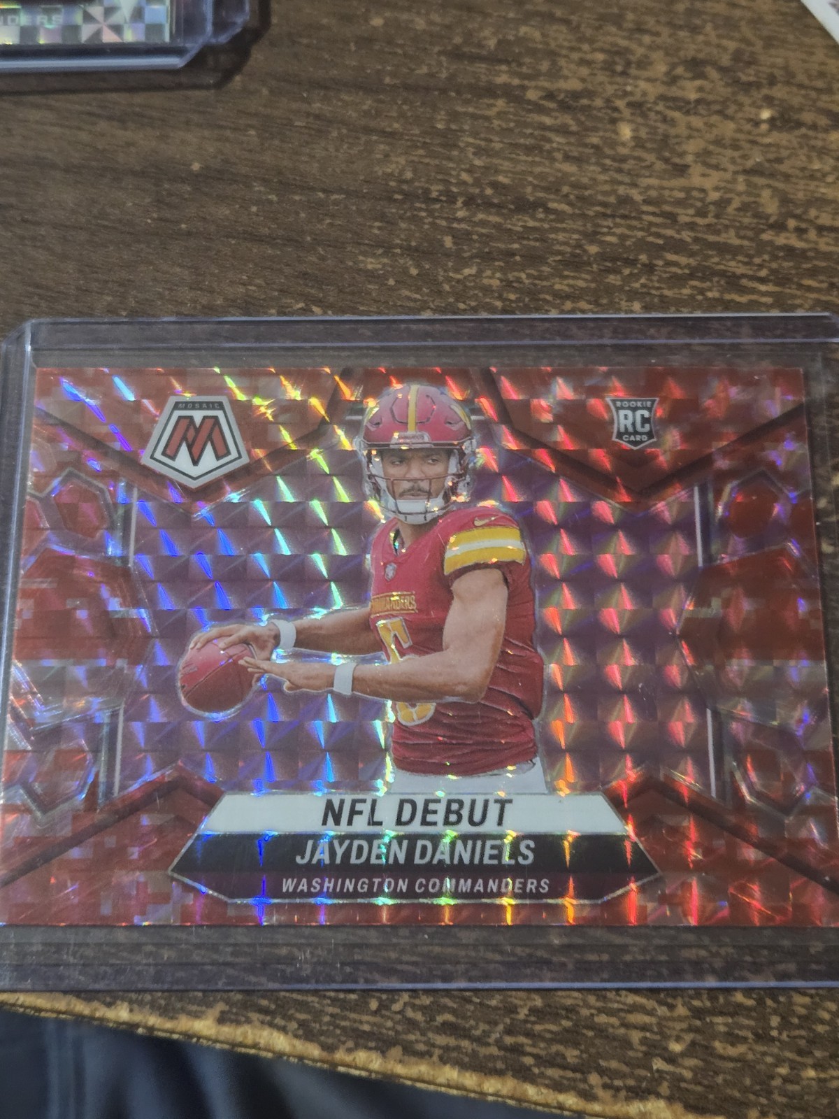 2024 Panini Mosaic - NFL Debut Jayden Daniels #272 Red Mosaic Prizm (RC)