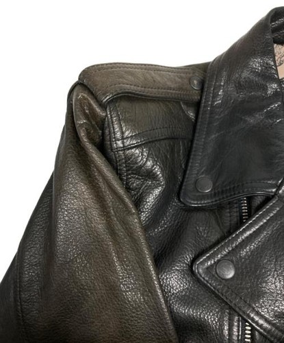 Wind Armor Double-Breasted Leather Jacket Men Size M … - Gem