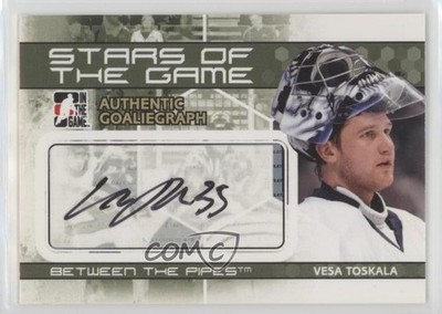2009-10 ITG Between the Pipes GoalieGraphs Vesa Toskala #A-VT Auto 0l2