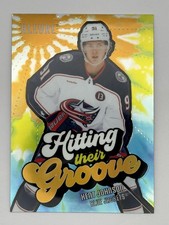 2025-26 Upper Deck Allure #HTG-10 Kent Johnson Hitting Their Groove Orange