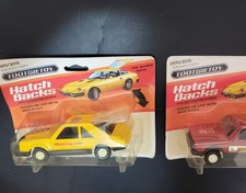 2 Tootsie Toy Hatch Backs Cars Mustang Turbo Cobra Vw Rabbit Moc 1982