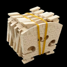 100pcs Full size Violin Bridges, 4/4 Aged Maple wood, DIY Violin Accessories