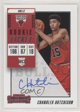 2018 Panini Contenders Rookie Ticket Variation Chandler Hutchison #140 Auto a8r