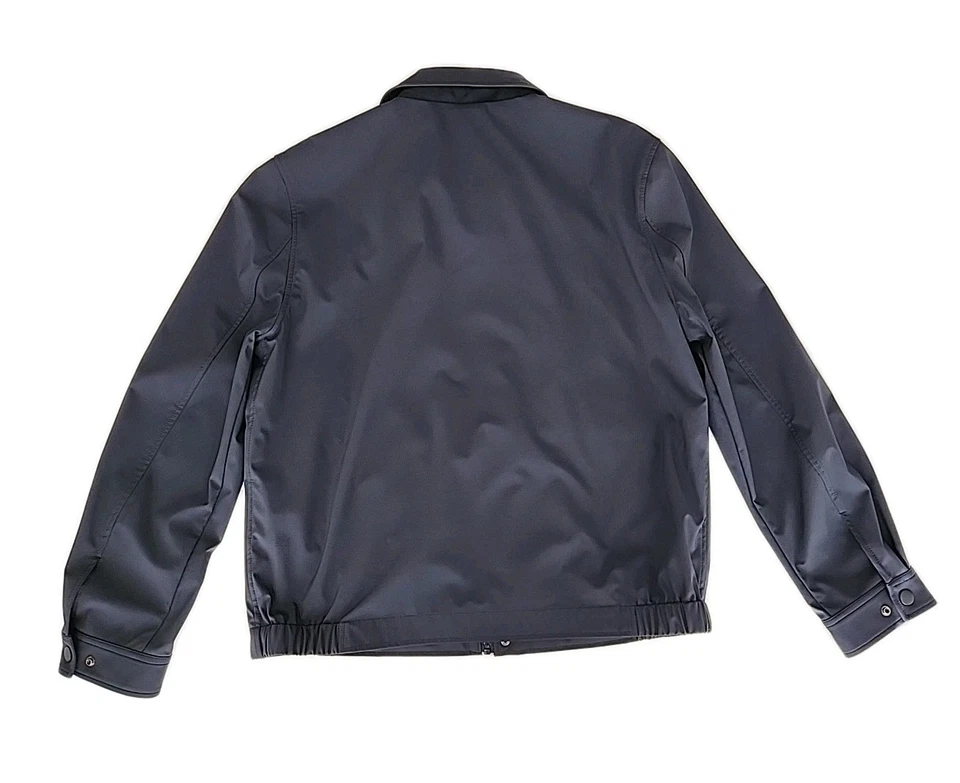 Marc New York Andrew Marc Men's Large Bomber Jacket Full Zip Blue Rain/Wind Dad - Image 2 of 4