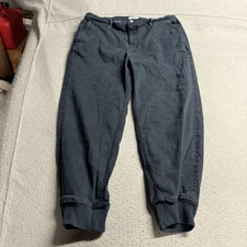 Frame Jogger tapered faded Lyocell-blend twill pants in navy blue size 36 EUC