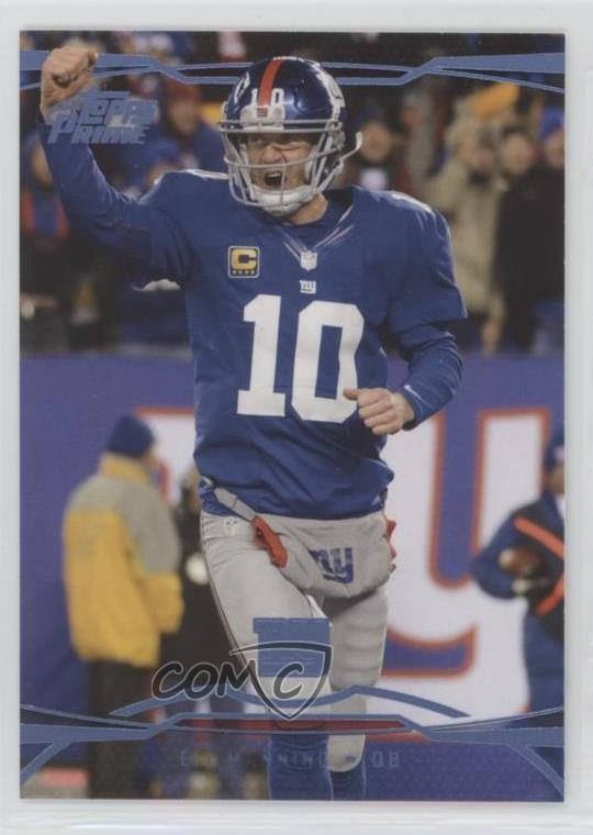 2013 Topps Prime Retail Blue Eli Manning #10 2u3
