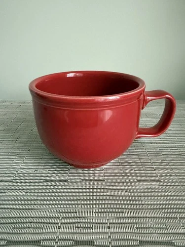 2 Fiestaware JUMBO MUGS Fiesta Mugs Red and Blue Discontinued