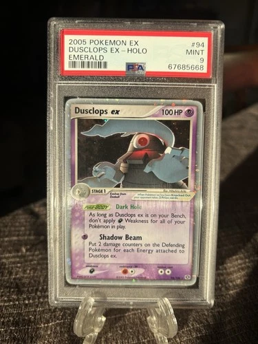 Pokemon EX Emerald Dusclops Holo Card #94/106 2005 PSA 9 Mint