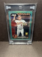 2024 Topps Chrome - Gunnar Henderson #36 Aqua Refractor # /199 Baltimore Orioles