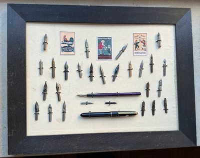 Vintage BRAUSE 3050 Piston Fountain Pen on Display with Band Tension Nibs