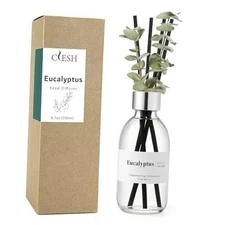  Reed Diffuser Set, 6.7 oz Scented Diffuser with Sticks, Home Eucalyptus