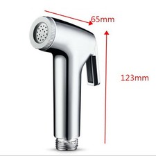 Chrome Bidet Spray Tap Hygienic Toilet Shower Head Hose Bathroom Flushing F6