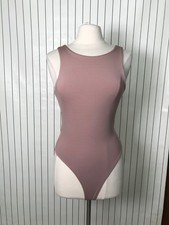Divided by H M Women's Pink Sleeveless Bodysuit Size S