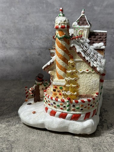 Fiber Optic Gingerbread House Windmill 2005 Sam's Club Holiday Collection W/box - Picture 10 of 13
