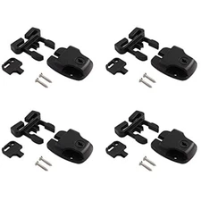 Spa Hot Tub Cover Latch Clip Lock Kit w/ Key & Screws, Strap Buckles Lock 4 Sets