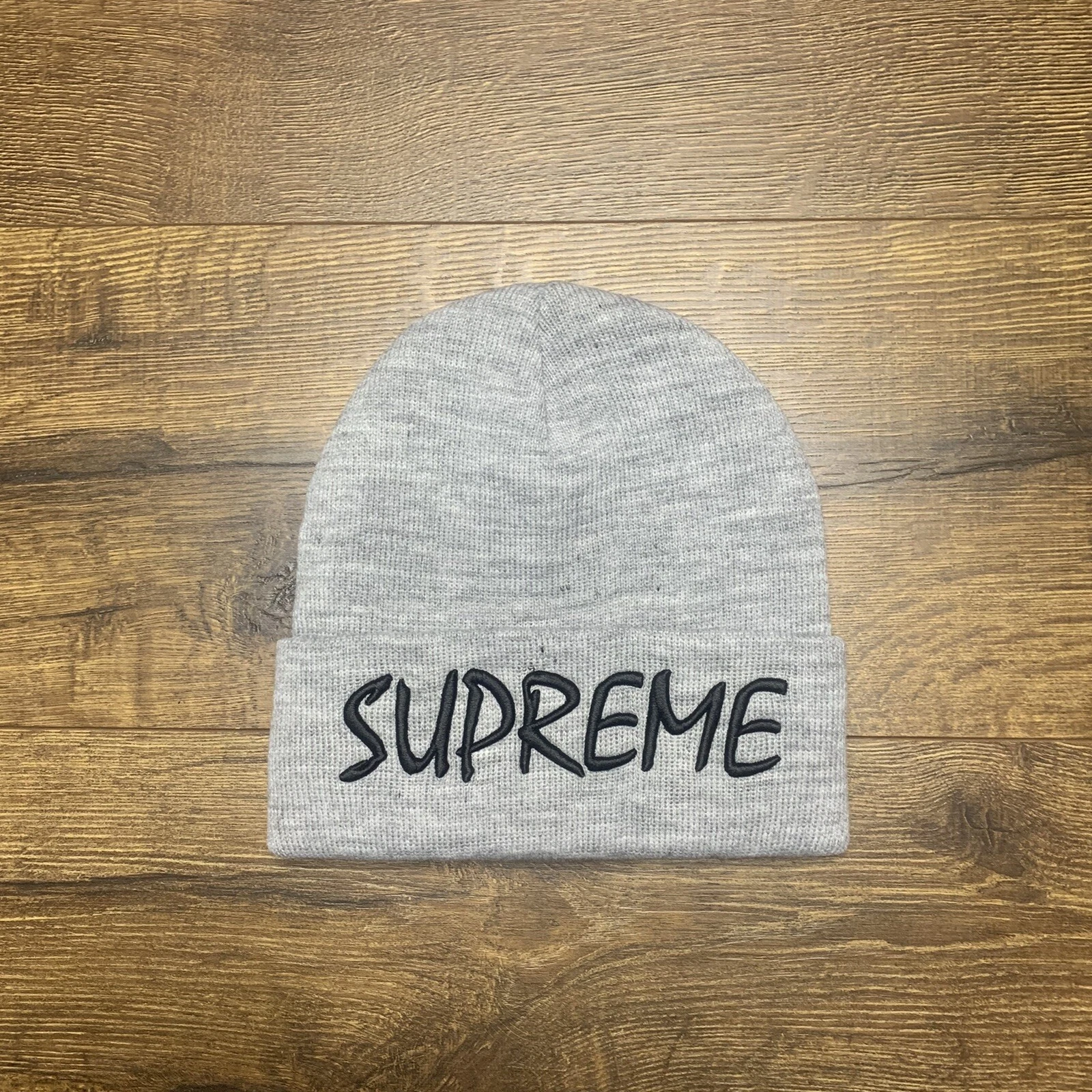 Supreme Logo FTP Beanie OS taille unique gris bruyère   SS21BN22   Neuf