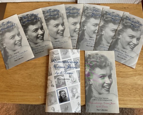 MARILYN MONROE Set of 7 Hamilton Collector Plates Remembering Norma Jean 1994 - Picture 3 of 7
