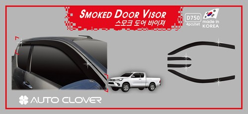 Weather Shields con tapetes línea roja para Toyota Hilux 2020 07/2015 ~ cabina extra - Imagen 4 de 12