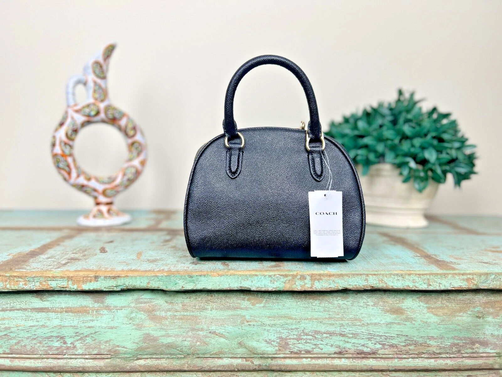 Borsa Coach donna nera Sydney nera