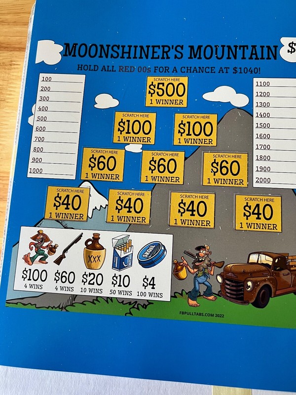 "Moonshiner"s Mountain" Seal Game   Tickets Permitted for Sale Local Law
