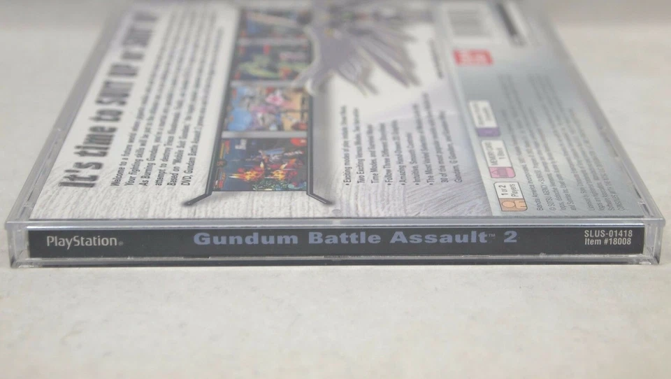 Gundam Battle Assault 2 (Playstation | PS1) Complete in Box CIB Rare Misprint - Image 4 of 4