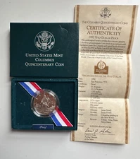 1992 US Mint Columbus Qunicentenary Half Dollar Clad Coin