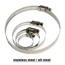 Stainless Steel Hose Clamps Water Pipe Tube Clamp Clips Fasteners for 8mm-120mm