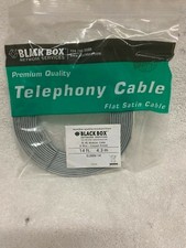 Black Box RJ45 14ft Premium Quality Telephony Cable Flat Satin Cable