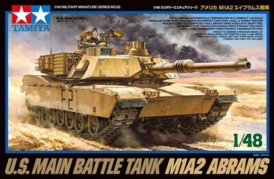 Tamiya 32592 U.S. Main Battle Tank M1A2 Abrams 1/48